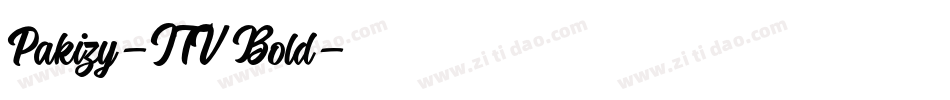 Pakizy-ITV Bold字体转换